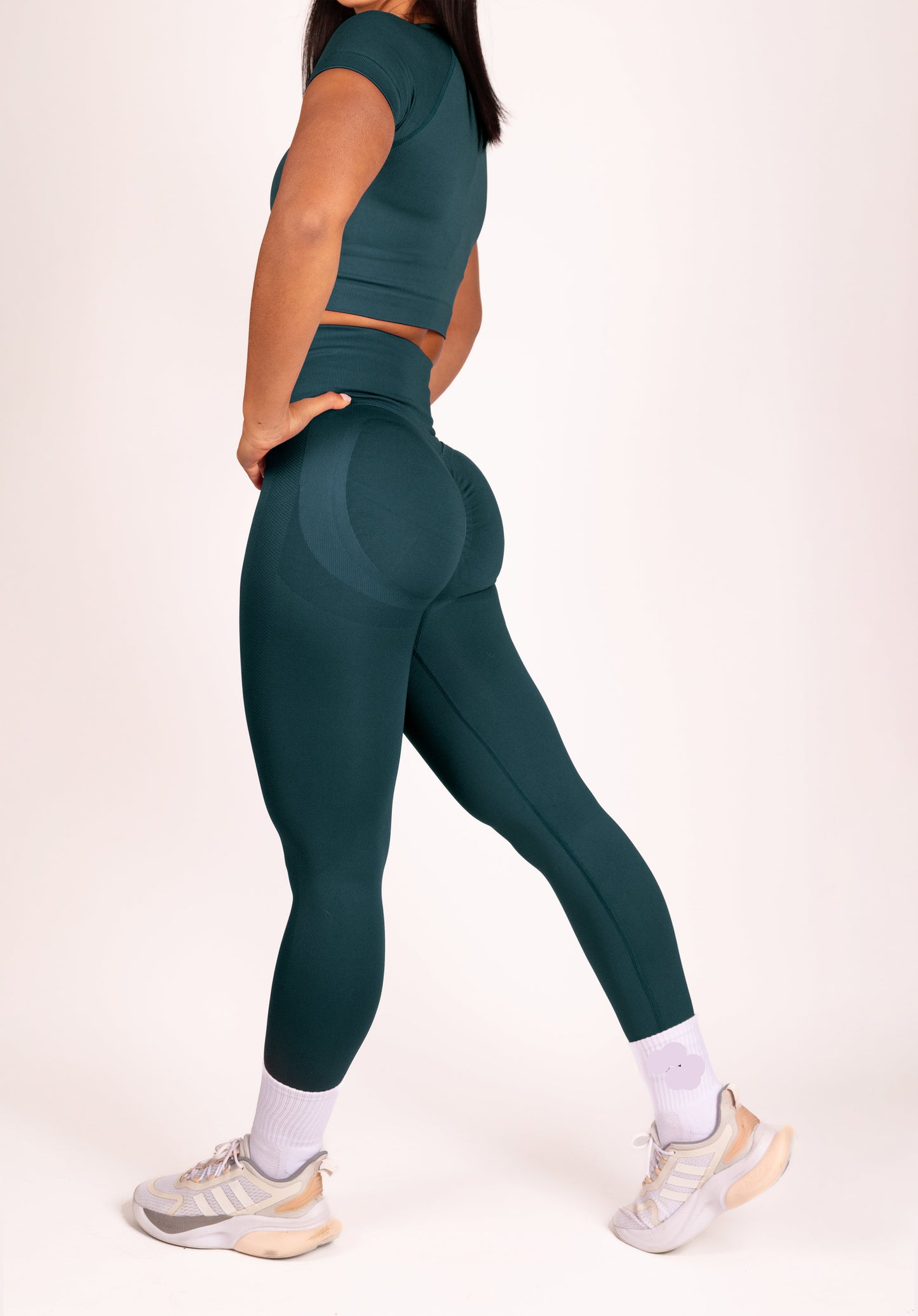 Serenity | Leggings fruncidos prémium - Turquesa