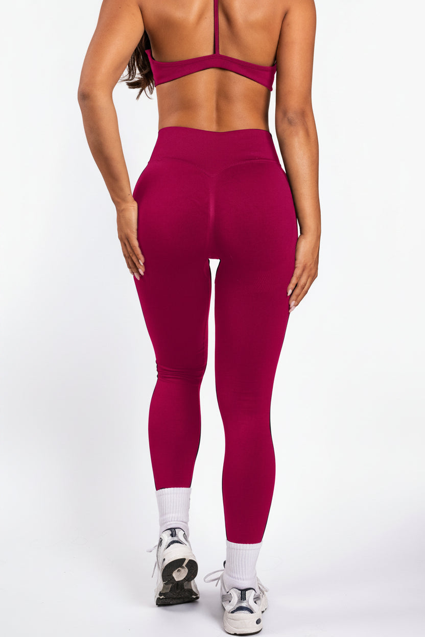 Solene | Leggings moldeadores sin costuras – Frambuesa