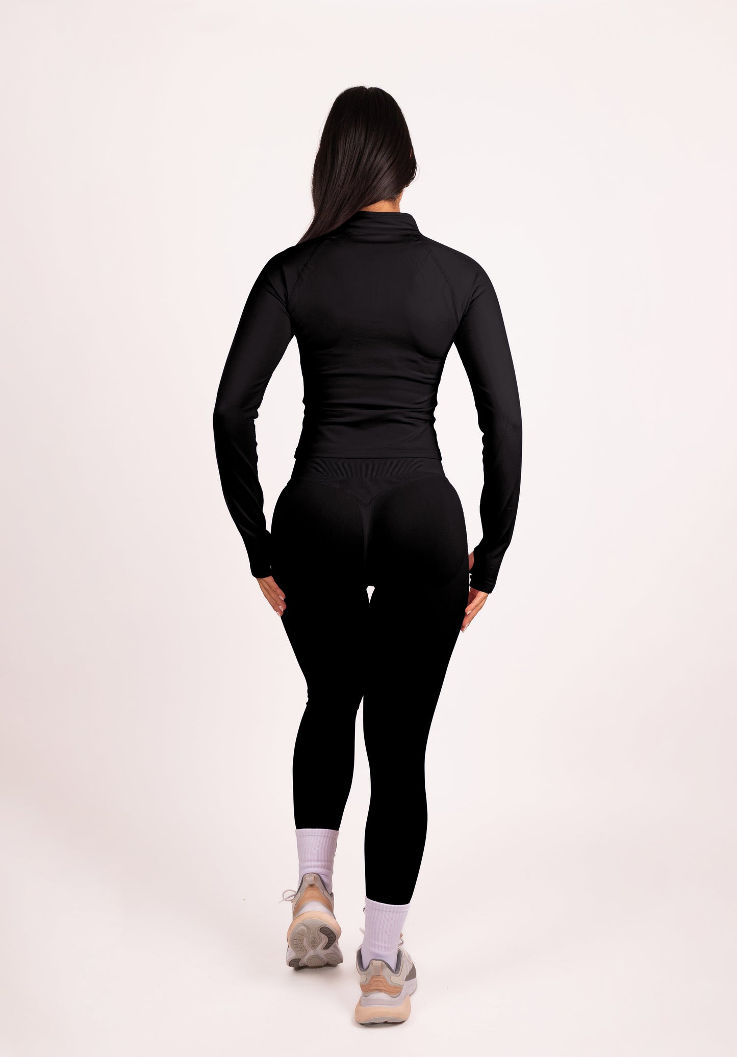 Aura | Mallas Scrunch Premium de Alto Rendimiento - Negro
