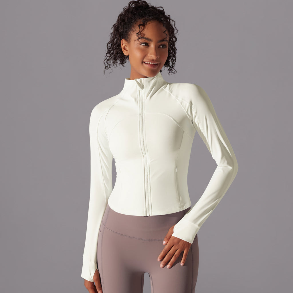 Serenity | Chaqueta con cremallera de alto rendimiento - Marfil
