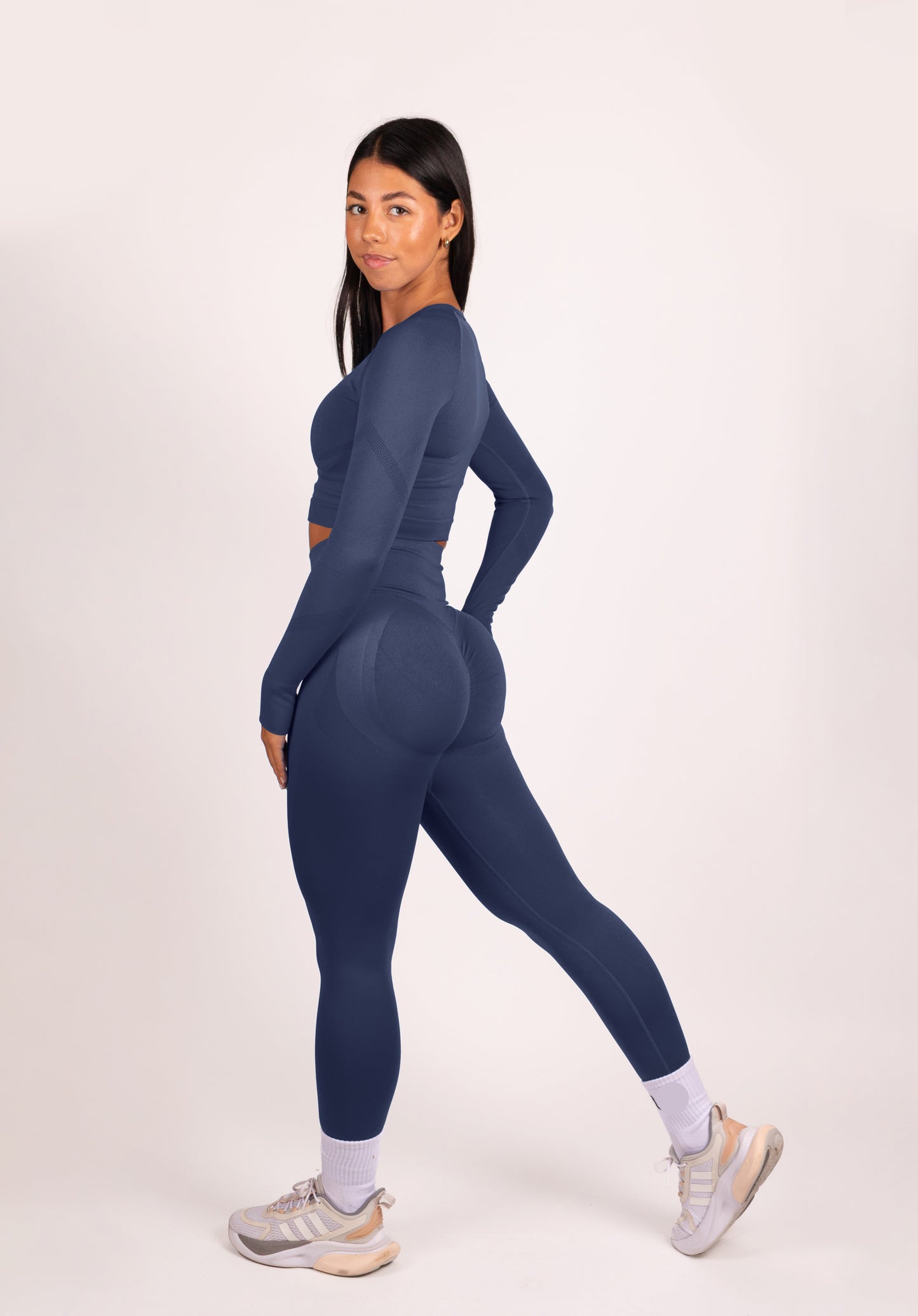 Serenity | Leggings Scrunch Premium - Azul Oscuro