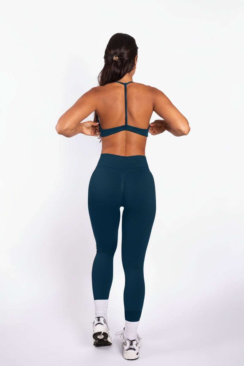 Solene | Sujetador sin costuras con espalda abierta – Azul