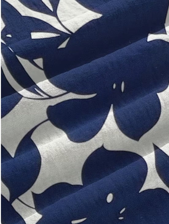 Marbella | Conjunto Sunset Blossom – Azul Marino