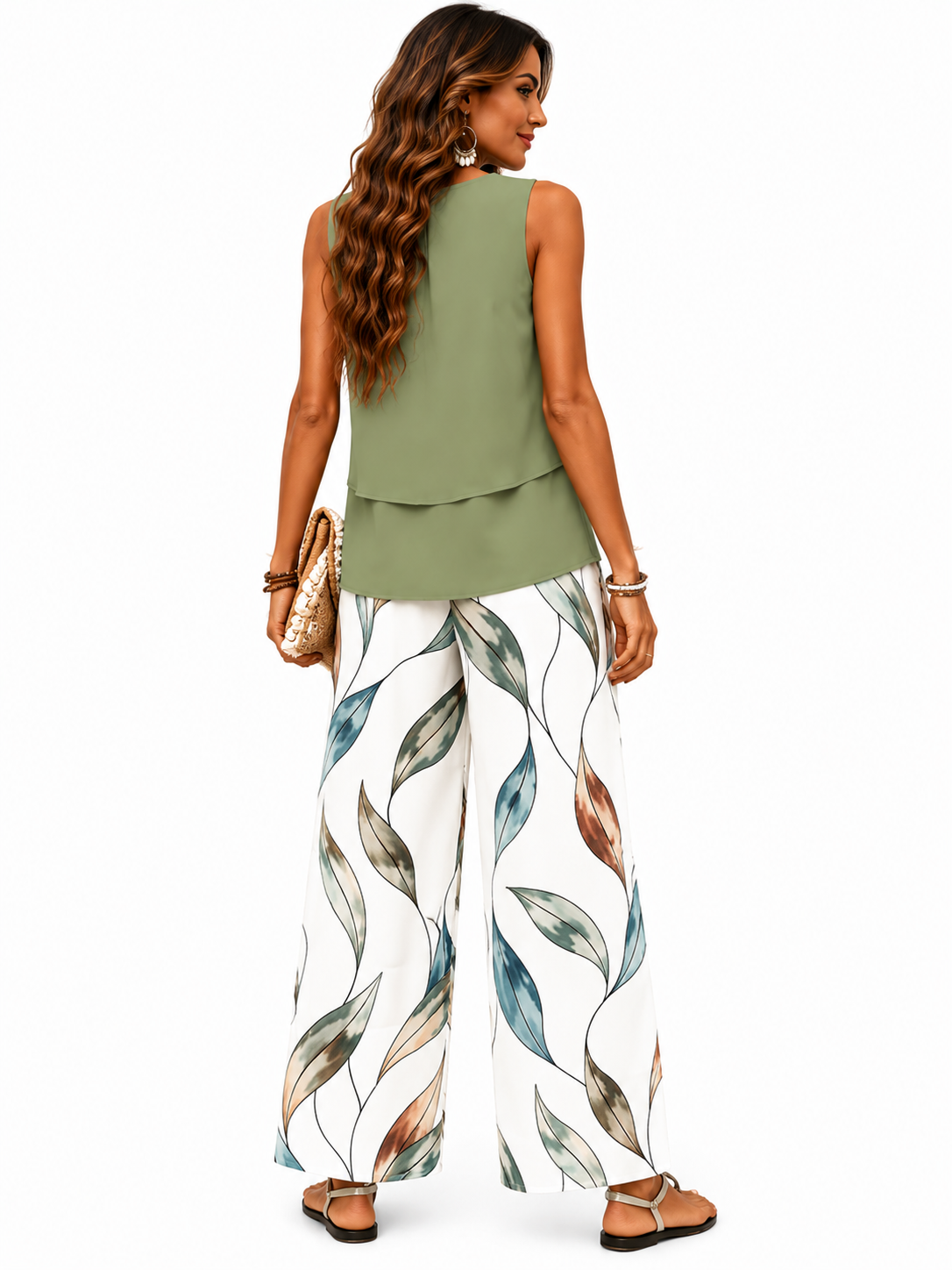 Lucienne | Conjunto Summer Sky Blossom - Oliva
