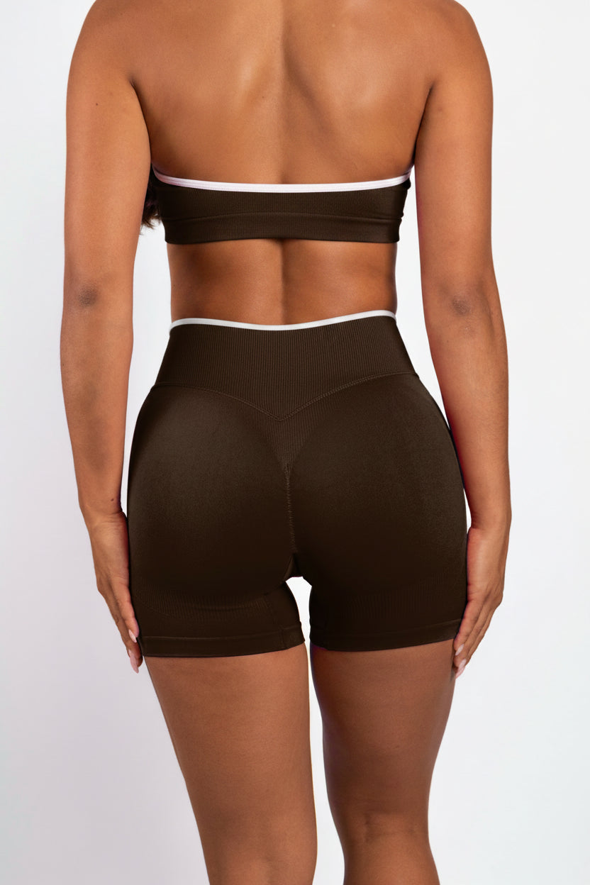 Element | Shorts sin costuras – Marrón