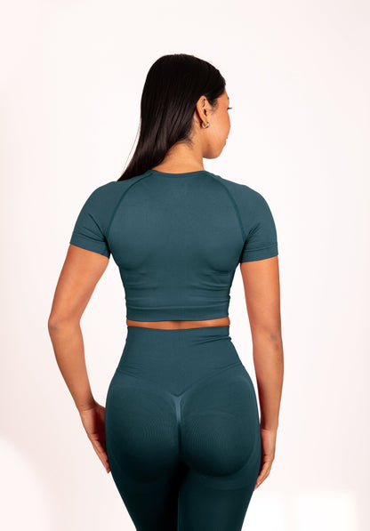 Serenity | Top - Verde azulado
