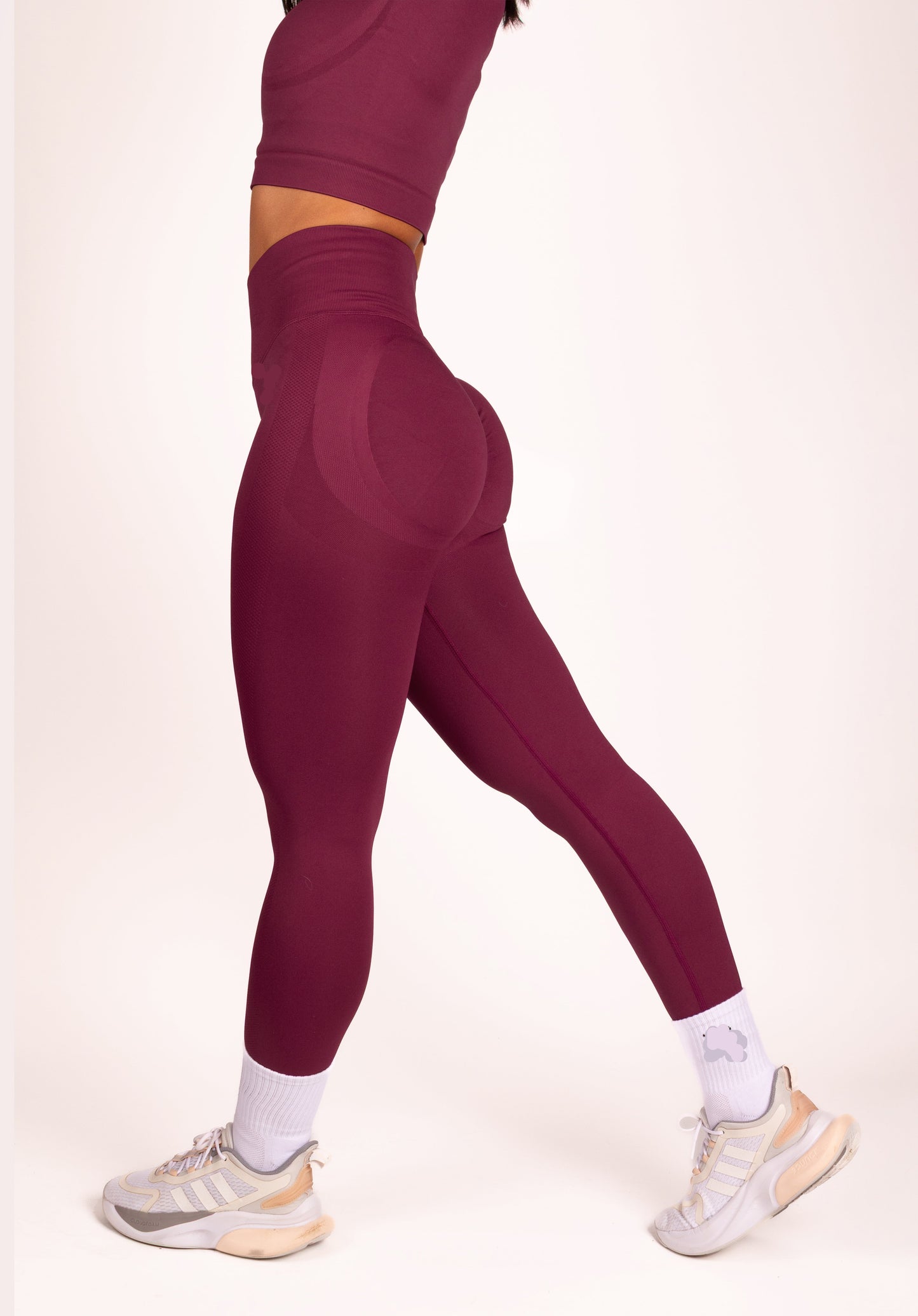 Serenity | Conjunto largo - Rojo vino