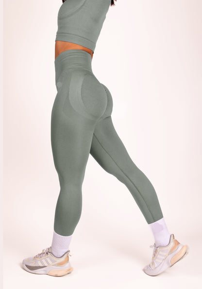 Serenity | Leggings fruncidos prémium - Gris