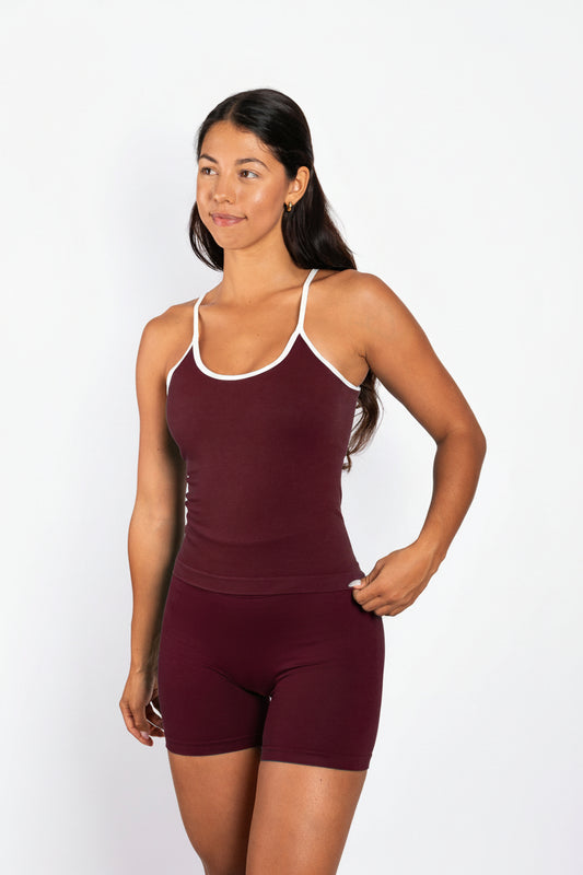 Element | Camiseta sin mangas sin costuras – Burdeos