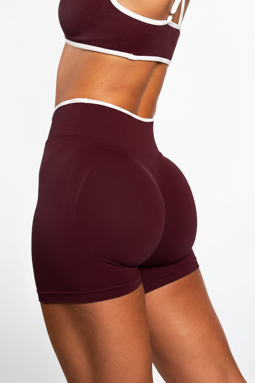 Element | Shorts sin costuras – Borgoña