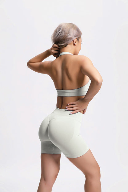 Aura | Sujetador Halter de Soporte - Marfil