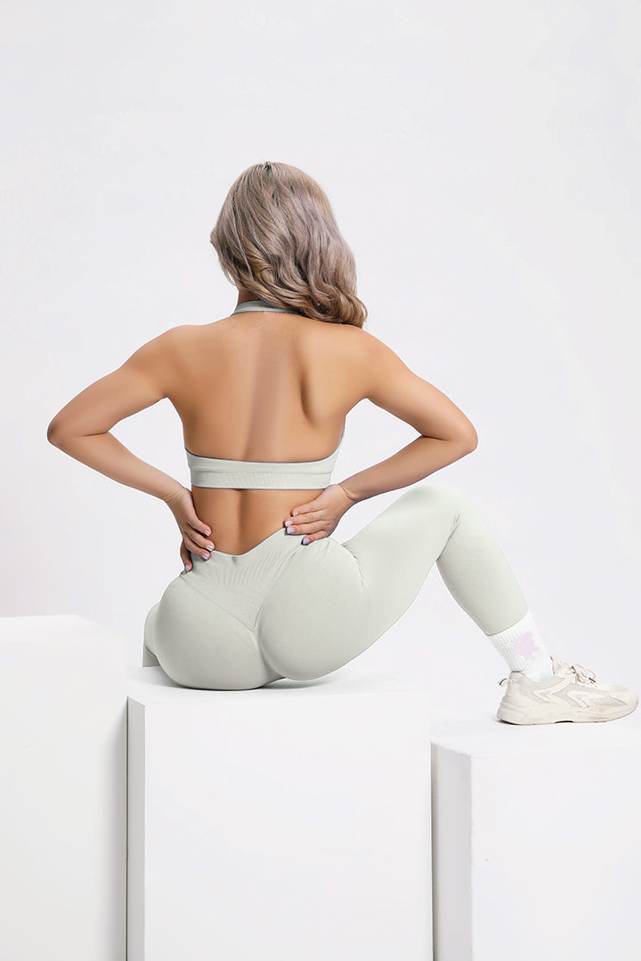 Aura | Leggings Scrunch de Alto Rendimiento Premium - Marfil