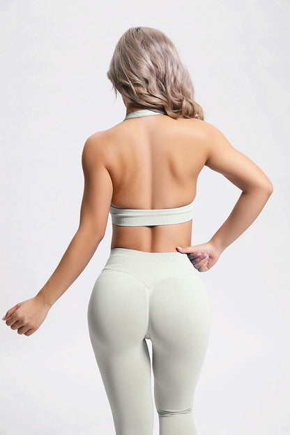 Aura | Sujetador Halter de Soporte - Marfil