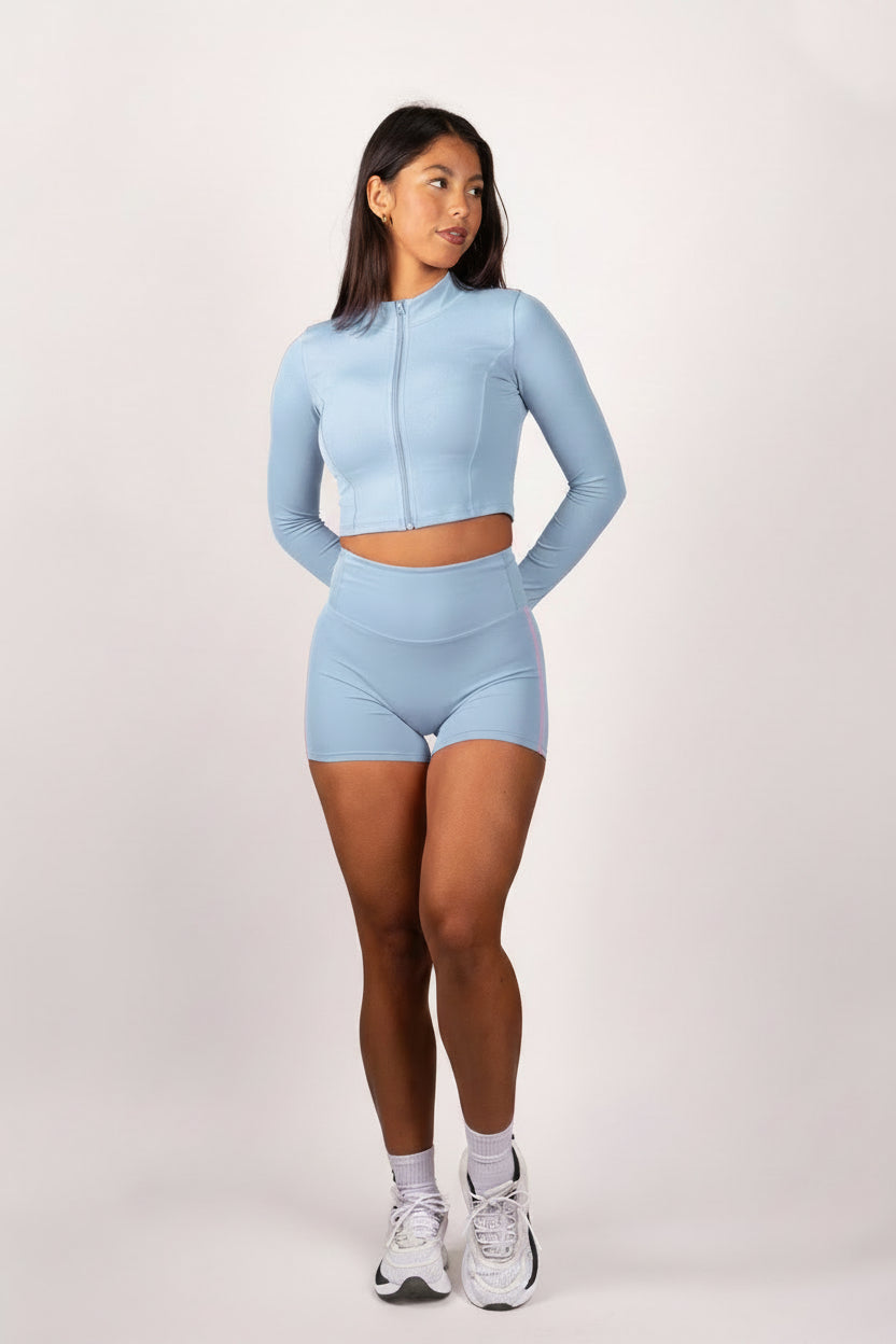 Divina Short | La Evolución — Azul claro