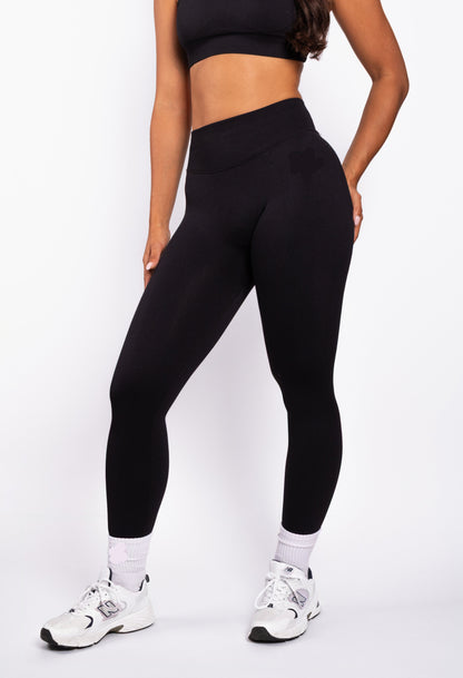 Aura | Mallas Scrunch Premium de Alto Rendimiento - Negro