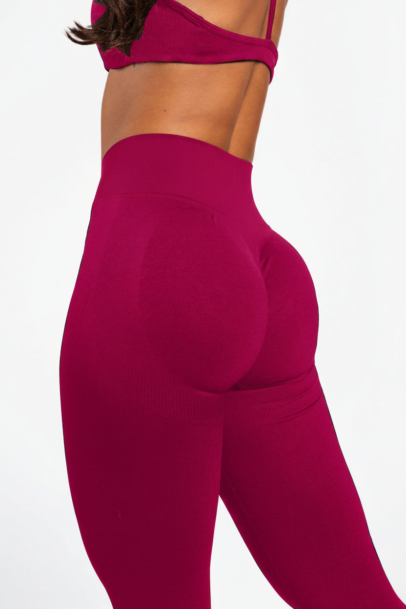 Solene | Leggings moldeadores sin costuras – Frambuesa