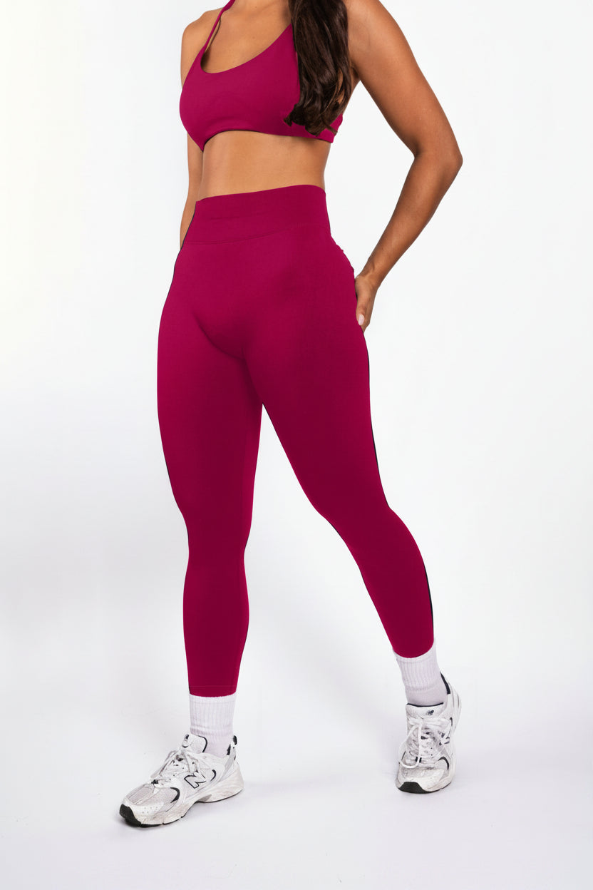 Solene | Leggings moldeadores sin costuras – Frambuesa