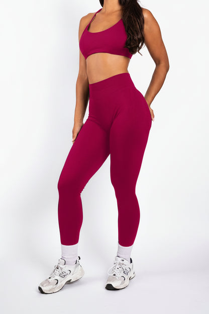 Solene | Leggings moldeadores sin costuras – Frambuesa
