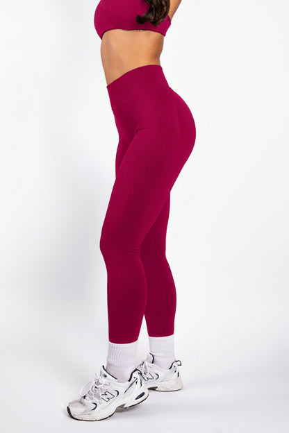 Solene | Leggings moldeadores sin costuras – Frambuesa