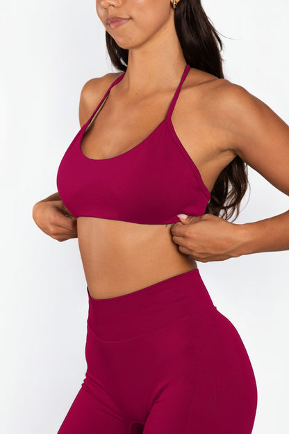 Solene | Sujetador de espalda descubierta sin costuras – Rosa