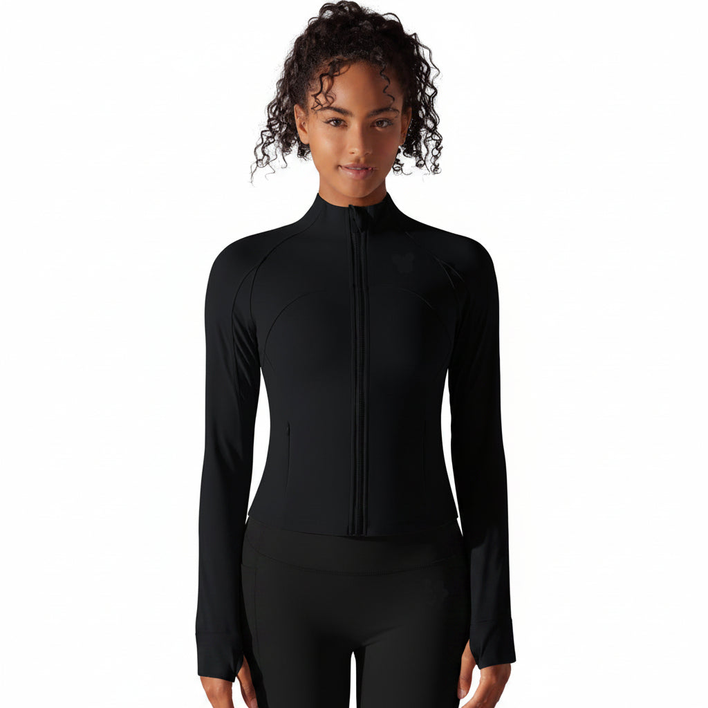 Serenity | Chaqueta con cremallera de alto rendimiento - Negro