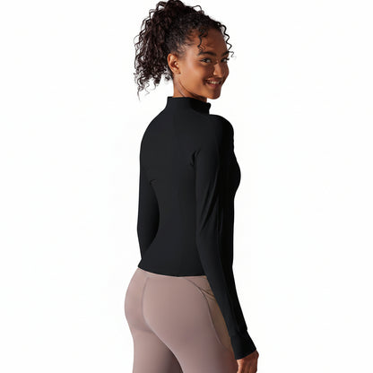 Serenity | Chaqueta con cremallera de alto rendimiento - Negro