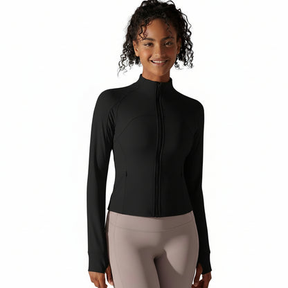 Serenity | Chaqueta con cremallera de alto rendimiento - Negro