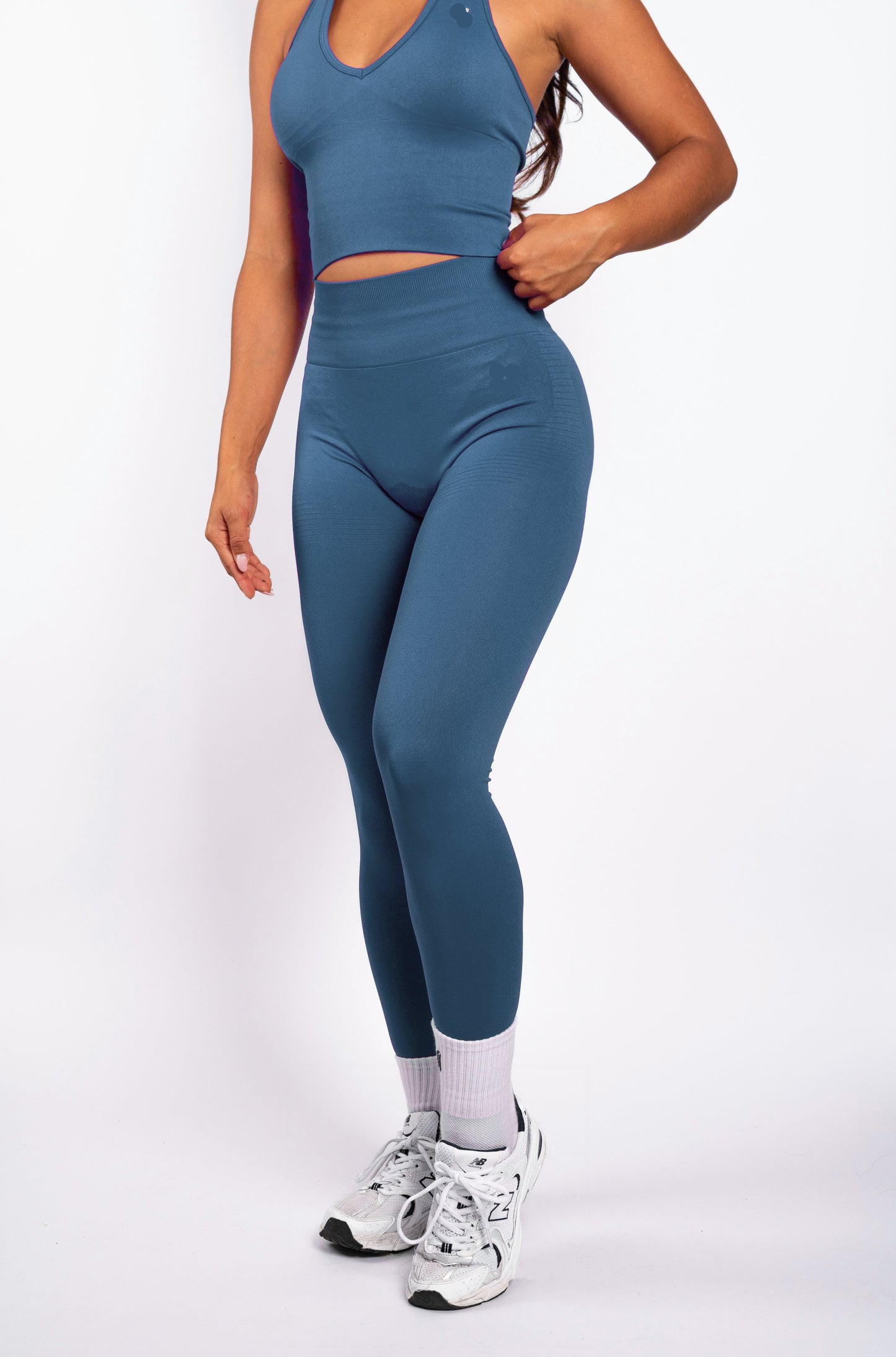 Essence | Legging sin costuras acanalado - Azul