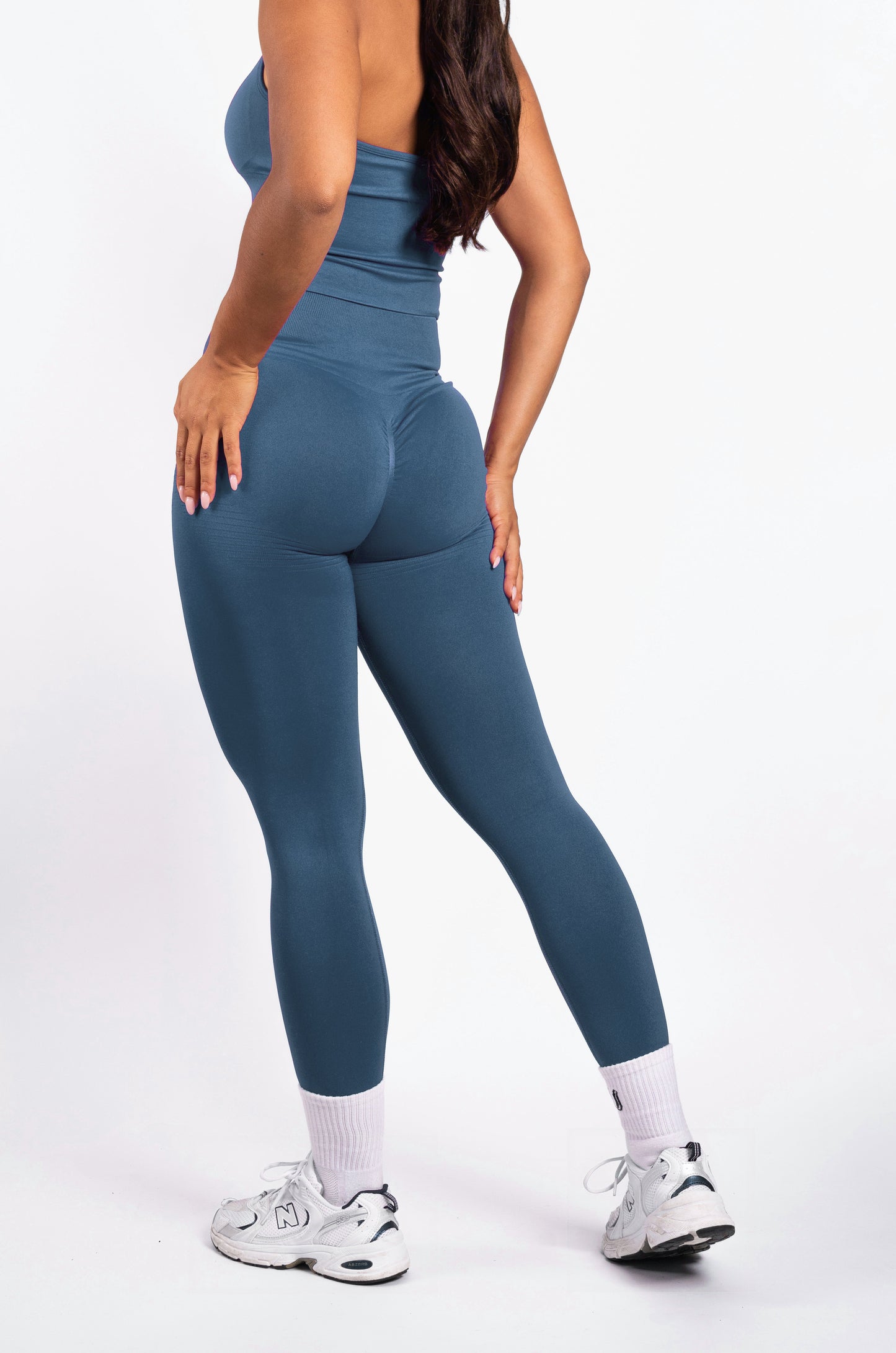 Essence | Legging sin costuras acanalado - Azul