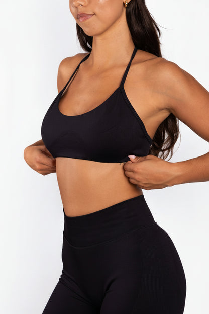 Solene | Sujetador sin espalda sin costuras – Negro