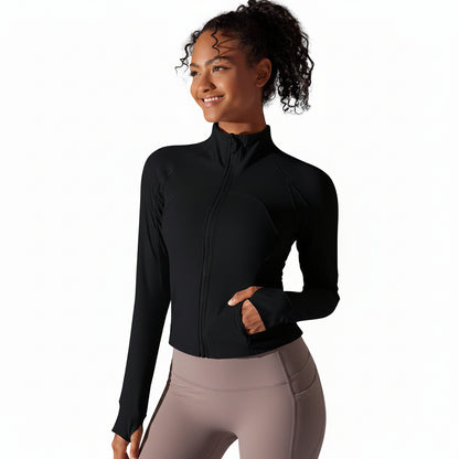 Serenity | Chaqueta con cremallera de alto rendimiento - Negro