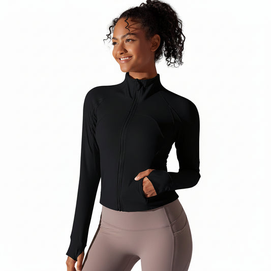 Serenity | Chaqueta con cremallera de alto rendimiento - Negro