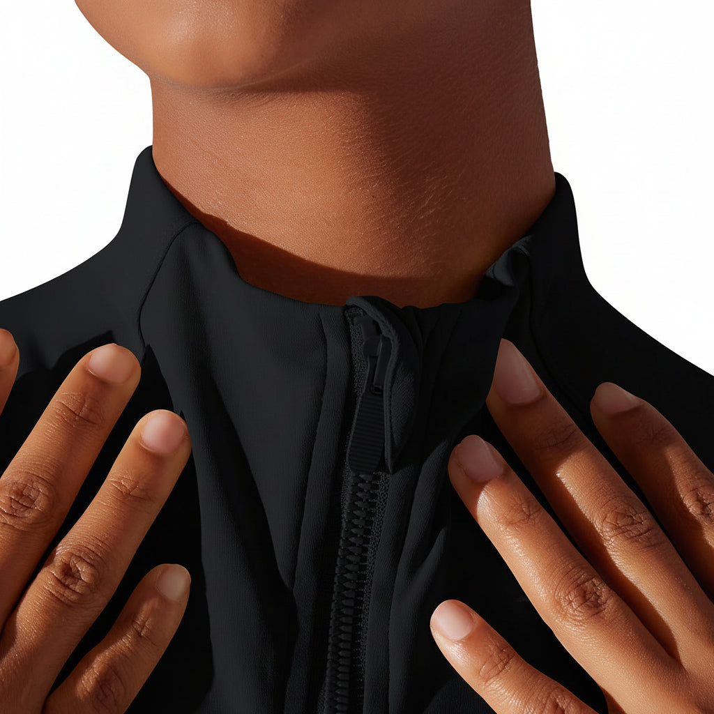 Serenity | Chaqueta con cremallera de alto rendimiento - Negro