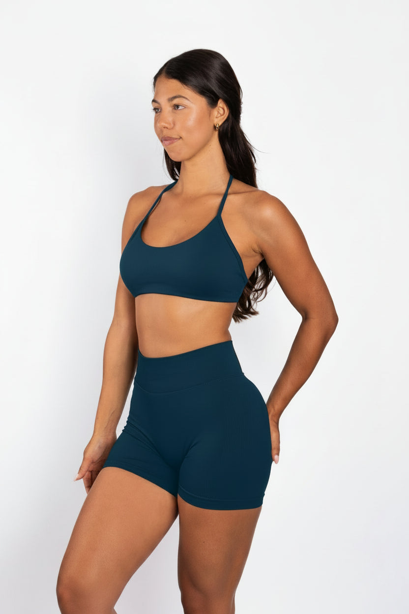 Solene | Shorts sin costuras – Azul