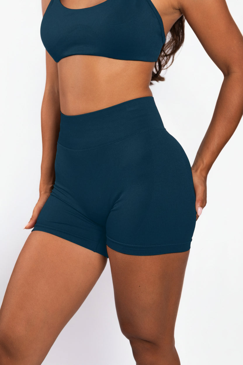 Solene | Shorts sin costuras – Azul
