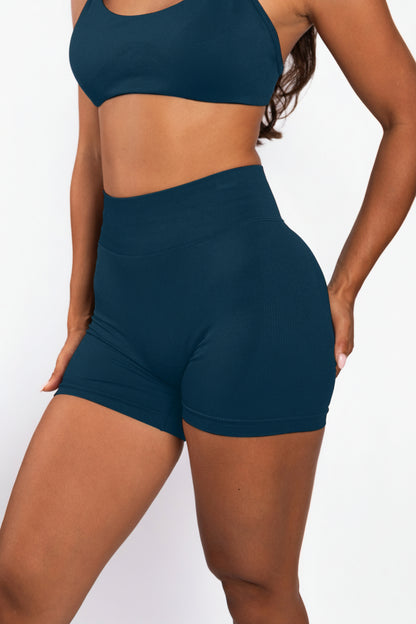 Solene | Shorts sin costuras – Azul