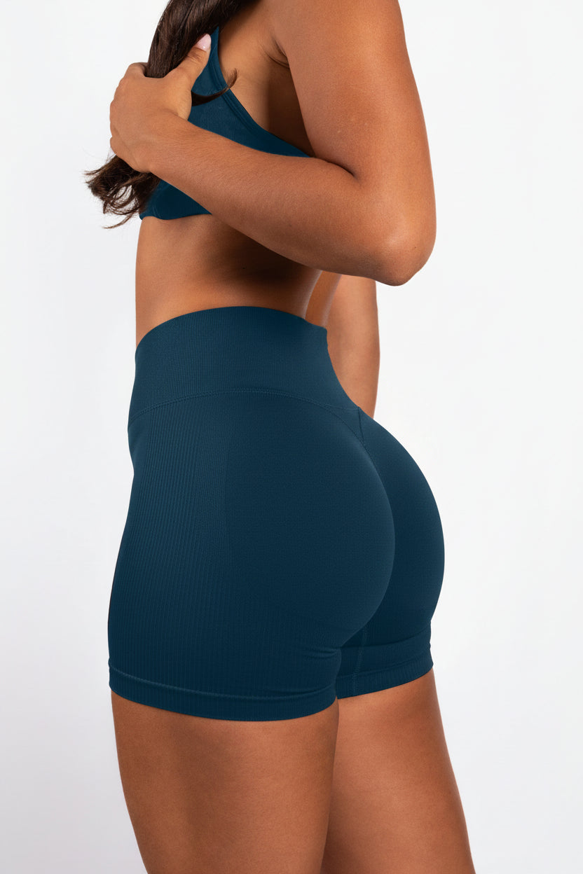 Solene | Shorts sin costuras – Azul