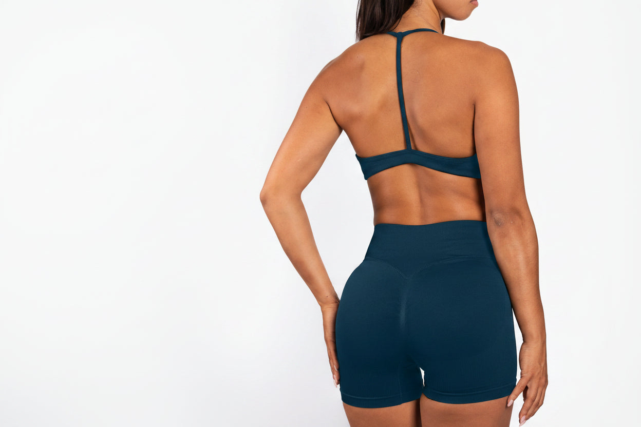 Solene | Shorts sin costuras – Azul