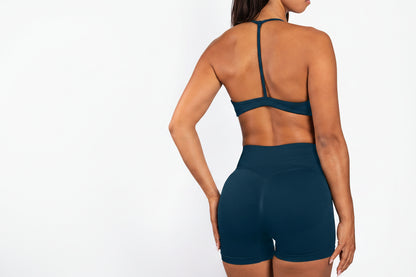 Solene | Shorts sin costuras – Azul