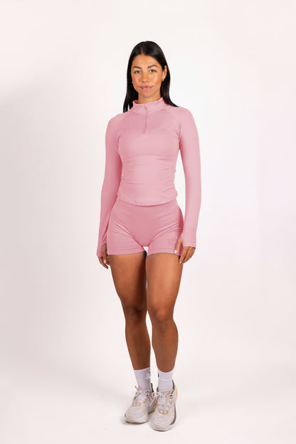 Aura | Shorts Scrunch de Alto Rendimiento Premium - Rosa