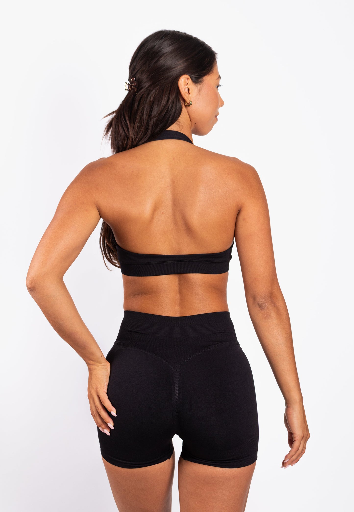 Aura | Sujetador con soporte halter - Negro