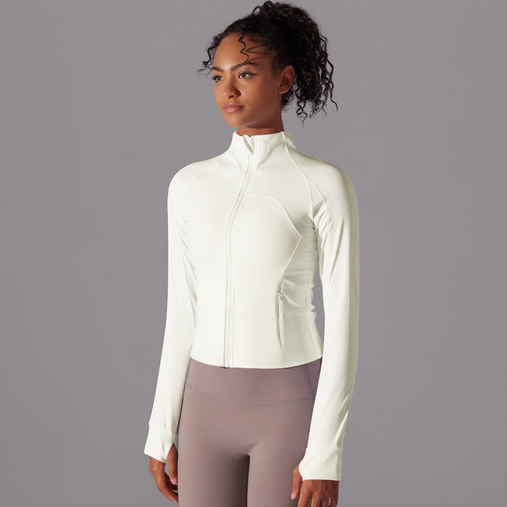 Serenity | Chaqueta con cremallera de alto rendimiento - Marfil
