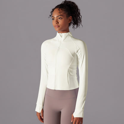 Serenity | Chaqueta con cremallera de alto rendimiento - Marfil