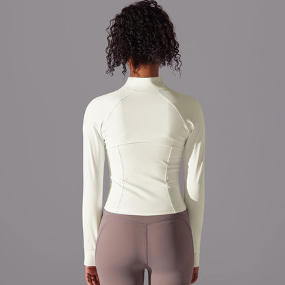 Serenity | Chaqueta con cremallera de alto rendimiento - Marfil