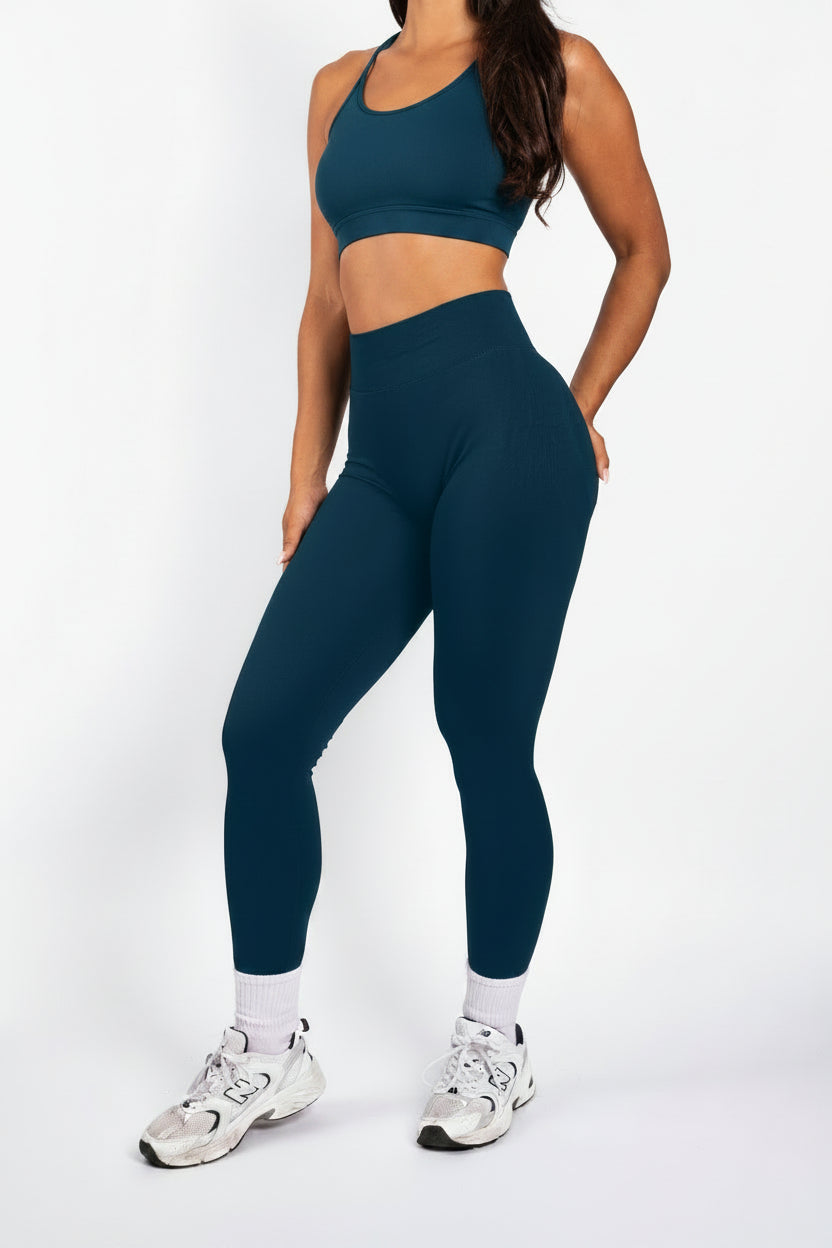 Solene | Leggings moldeadores sin costuras – Azul