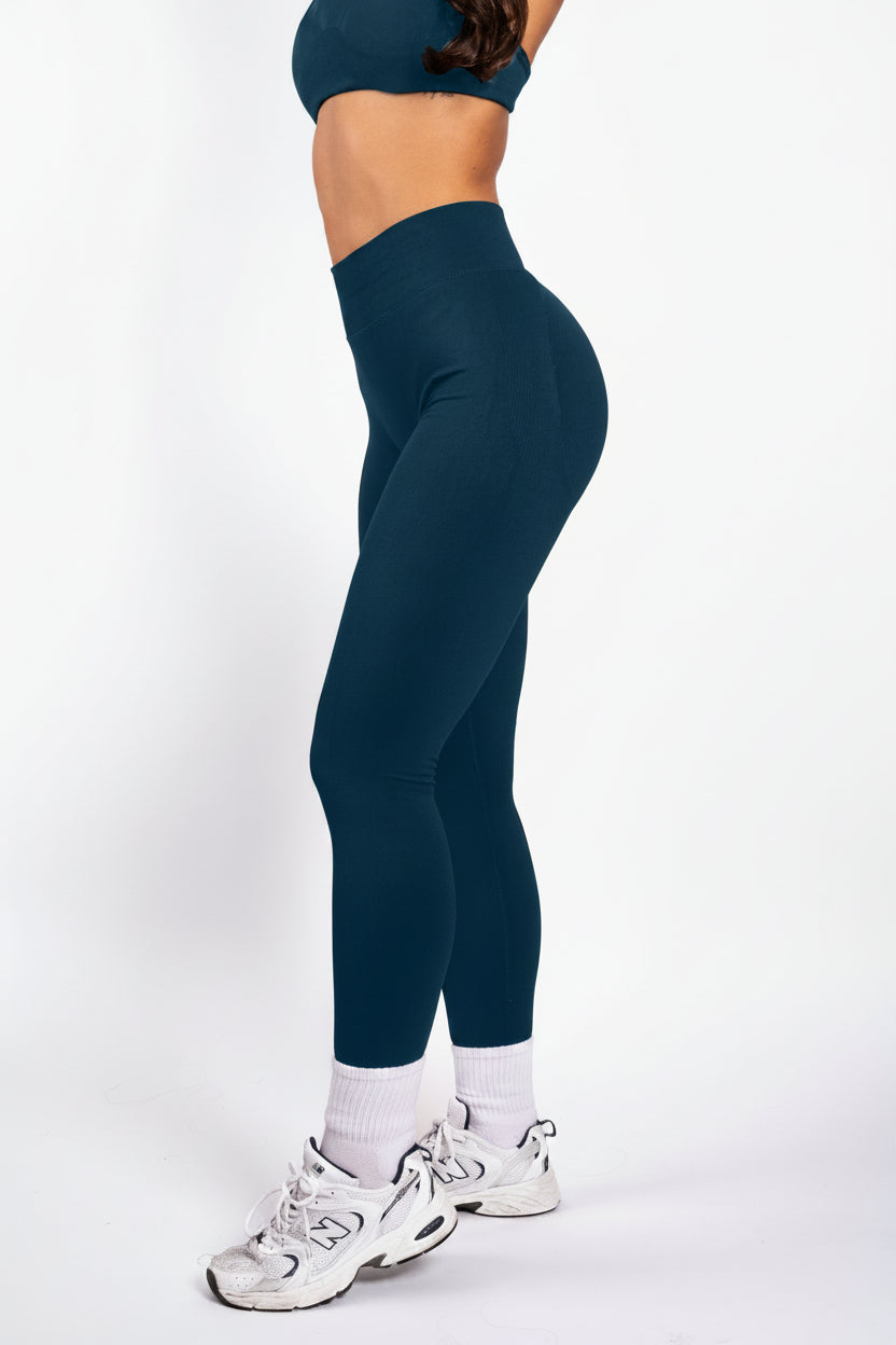 Solene | Leggings moldeadores sin costuras – Azul