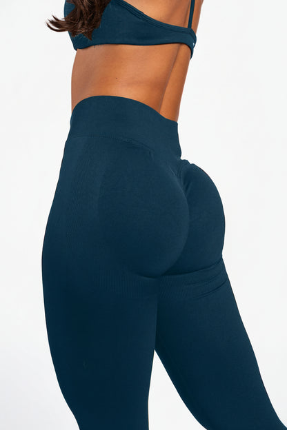 Solene | Leggings moldeadores sin costuras – Azul