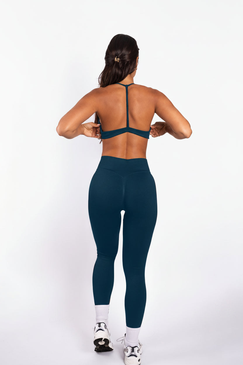 Solene | Leggings moldeadores sin costuras – Azul