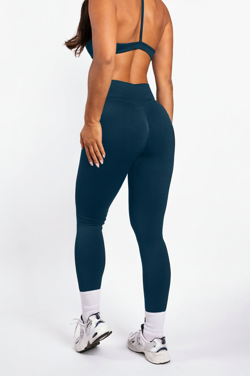 Solene | Leggings moldeadores sin costuras – Azul