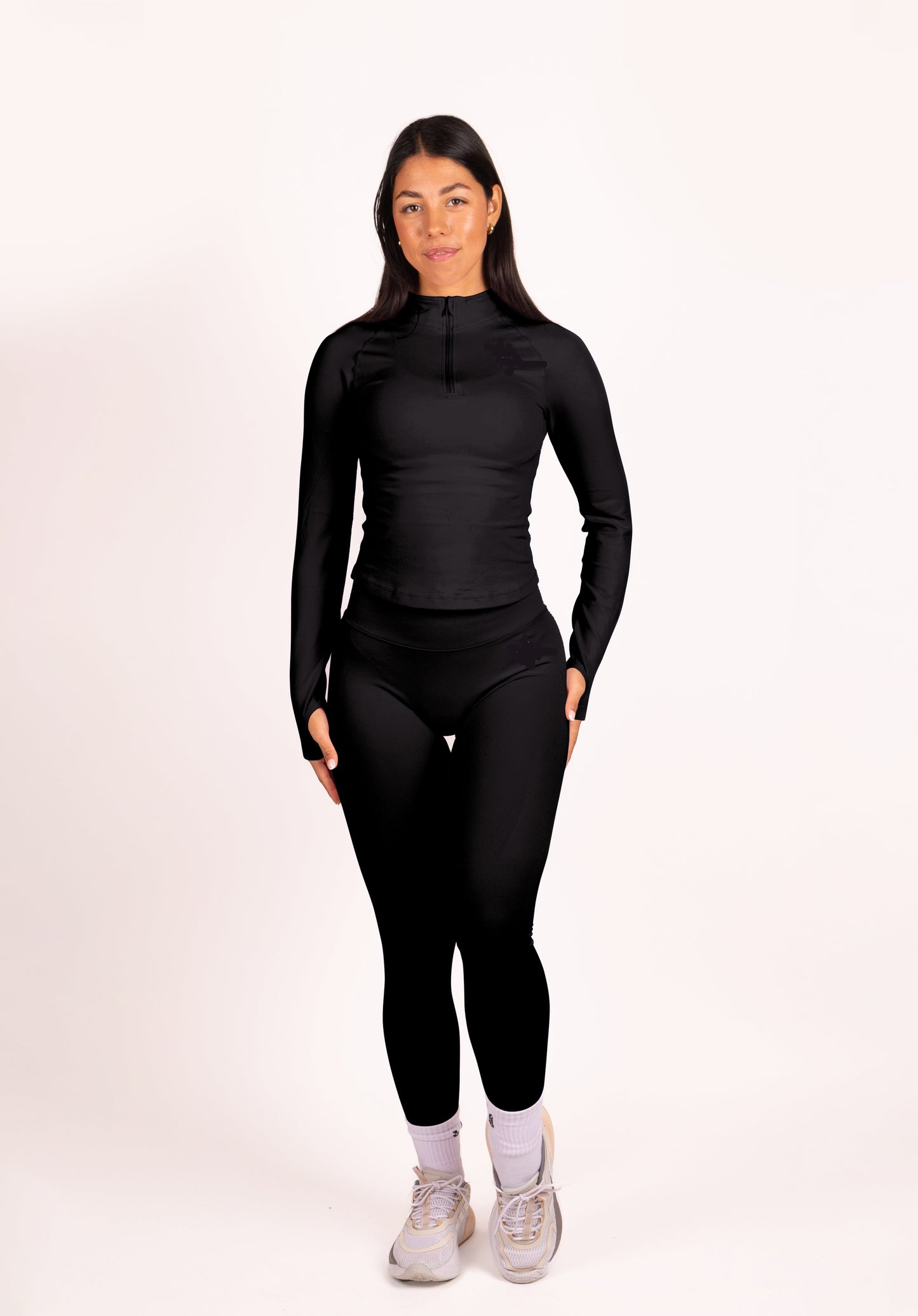 Aura | Mallas Scrunch Premium de Alto Rendimiento - Negro